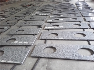 China G439 Grey Granite Prefab Vanity Tops