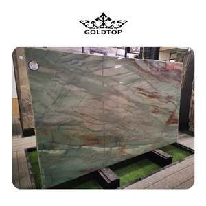 Fantasy Style Green Royal Emerald Quartzite Slabs