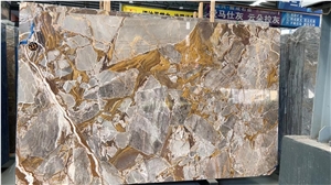GOLDTOP Natural Rich Color Brown Quartzite Slabs