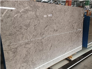 Gorgeous Decorative Lawrence White Brown Marble Slabs