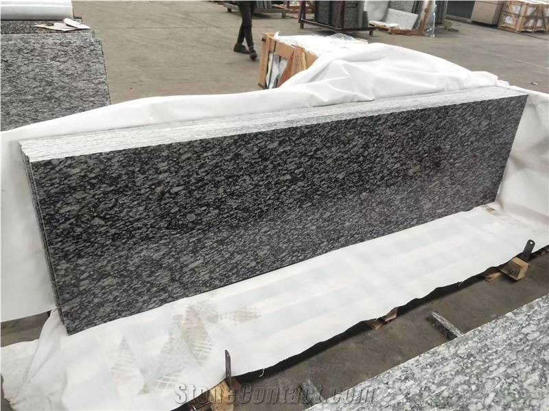 China Sea Wave Grey Granite Polished Slabs