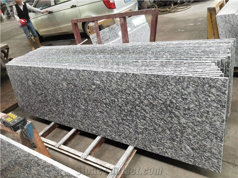 China Sea Wave Grey Granite Polished Slabs