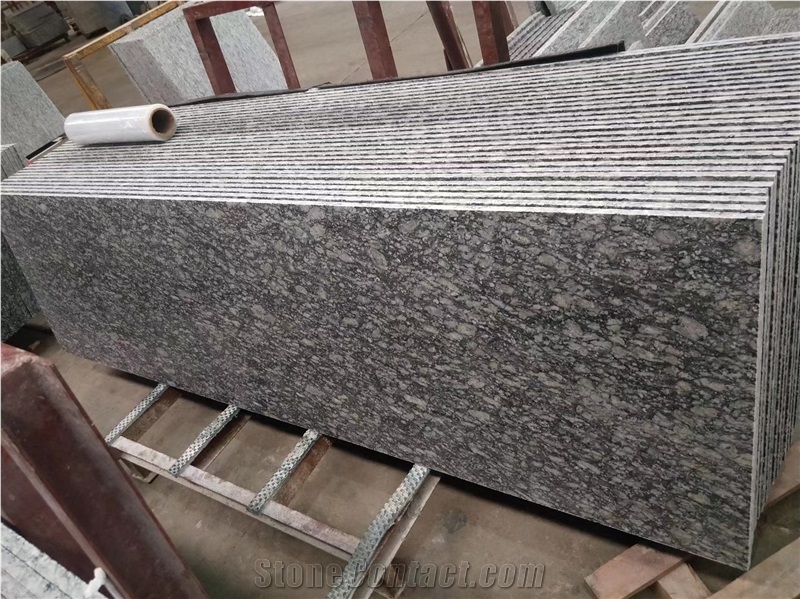 China Sea Wave Grey Granite Polished Slabs