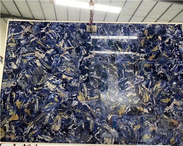 Wholesales Hot Sales Blue Sodalite Semiprecious Stone Slab