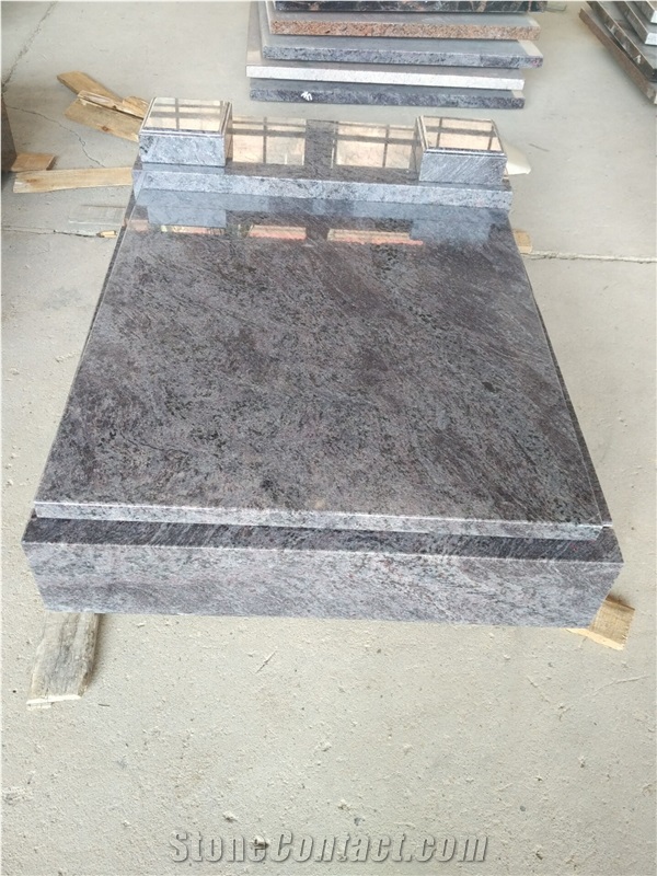 Bahama Blue Granite Mini Tombstone In European Style