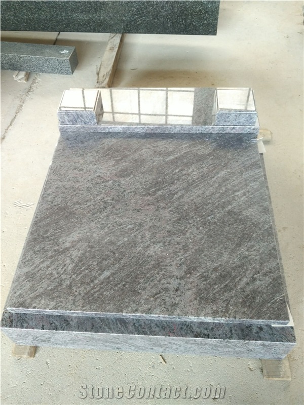 Bahama Blue Granite Mini Tombstone In European Style