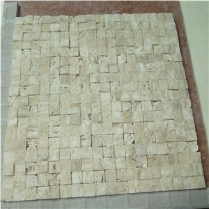 Beige Travertine  Mosaic Tiles Wall Tile Supplier
