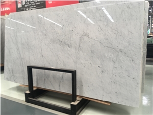 Bianco Carrara White Marble Slab Floor Tile