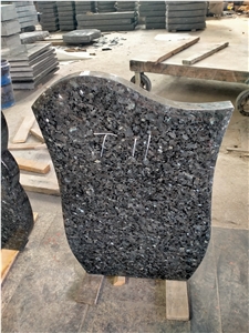 Blue Pearl Granite Tombstone Hungary Style
