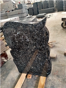 Blue Pearl Granite Tombstone Hungary Style