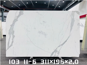 Calacatta Gold White Marble Slabs For Interior Design