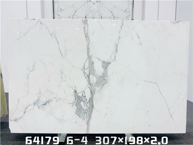 Calacatta Gold White Marble Slabs For Interior Design