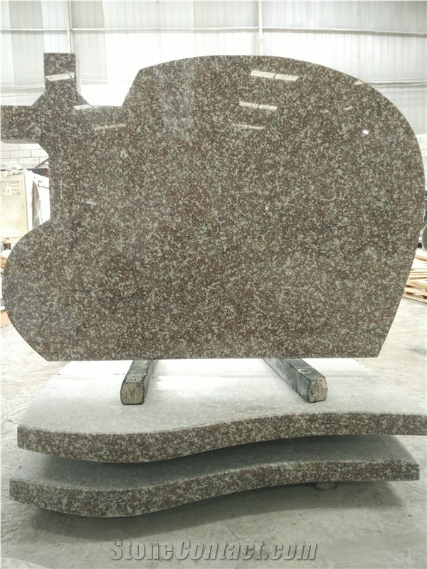 G664 Bainbrook Brown Granite  Upright Headstones