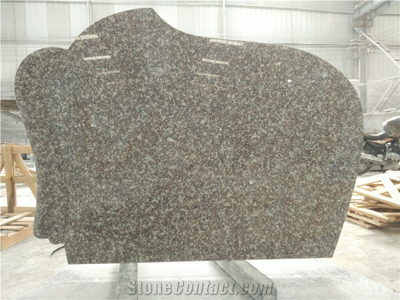 G664 Bainbrook Brown Granite  Upright Headstones