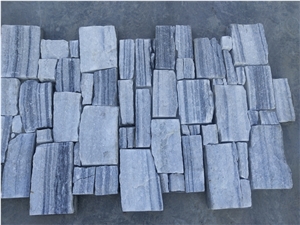 Grey Cement Back Wall Stone Cladding Panels Veneer