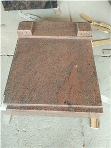 Multicolor Red Granite Mini Tombstone In European Style
