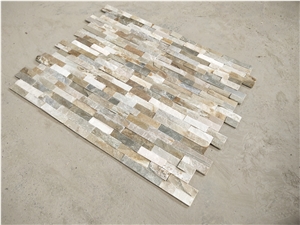 Z Shape Yellow Stone Wall Cladding Panels