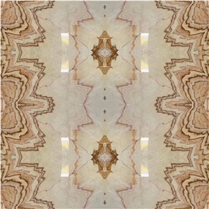 Beige Camel Onyx Slab Tiles