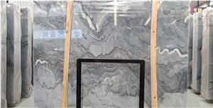 China Bookmatch Bruce Grey Marble Slab