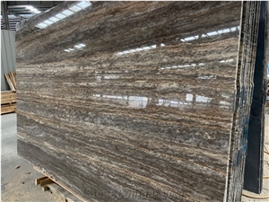 Iran Silver Grey Travertine Slab