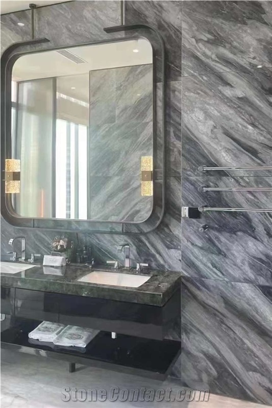 Italy Florence Grey Marble Slab
