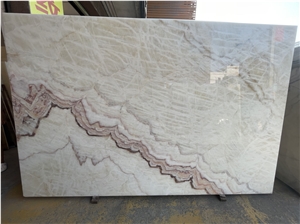 Polished Beige Camel Onyx Slab Stone Tile
