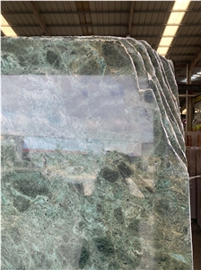 Polished Birjand Dark Green Marble Slabs