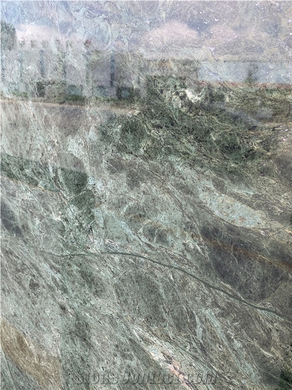 Polished Birjand Dark Green Marble Slabs
