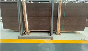 Purple Brown Rosewood Grain Sandstone Slab Tile