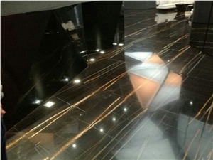 Sahara Noir Black Marble Slab