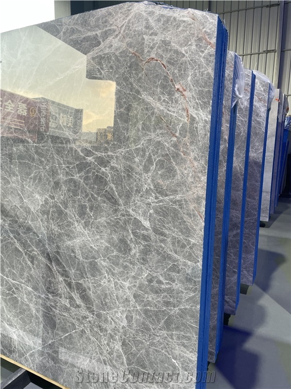 Turkey Hermes Grey Marble Slabs