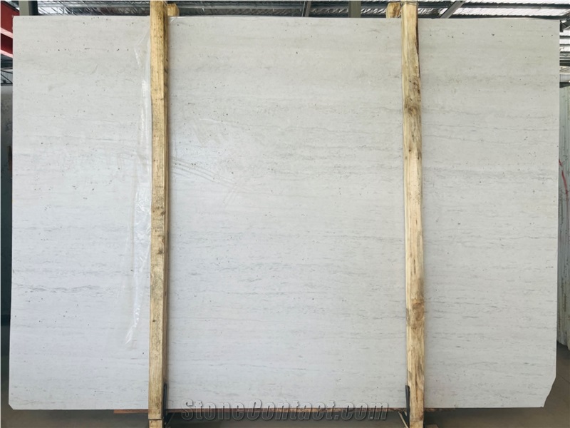 White Travertine Slabs Tiles