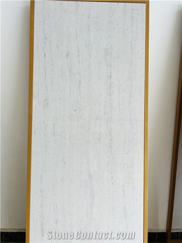 White Travertine Slabs Tiles