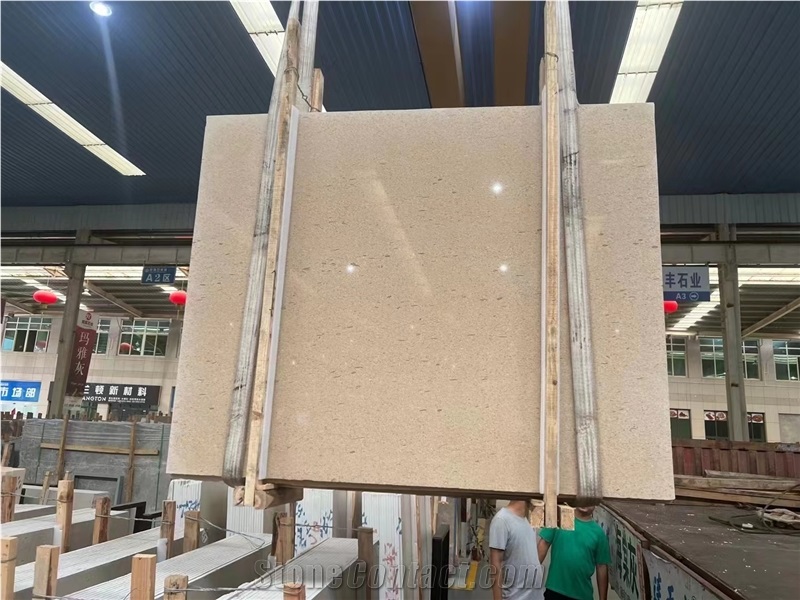 Turkey Moca Golden Limestone Slabs Polished