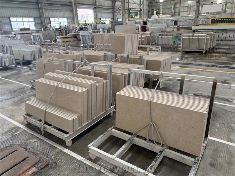 Turkey Moca Golden Limestone Slabs Polished