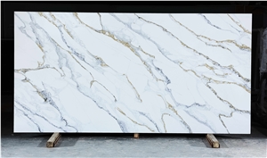 Artificial Calacatta Series Quartz Stone Slab Tiles In China