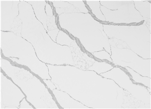 Calacatta Classic Super White Engineered Marble Slab AQ6012