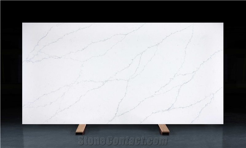 Carrara White Artificial Marble Engineered Stone Slab