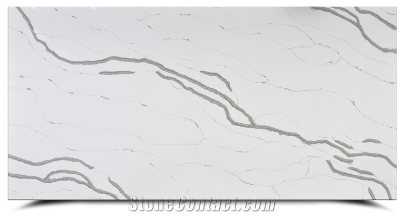 Cheap Calacatta Quartz Stone Slabs For Interior Design