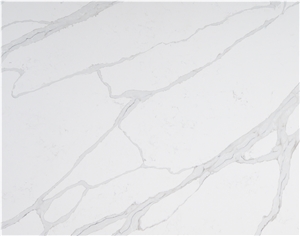 Classic Calacatta Quartz Artificial Stone Slab From China