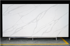 Classic Calacatta Quartz Artificial Stone Slab From China