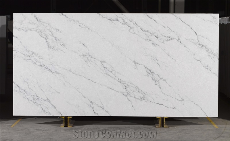 Classic Style Engineered Stone Tiles Calacatta Series