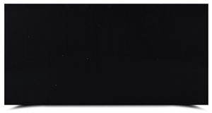Fantasy Pure Black Quartz Slabs Tiles AQ1177