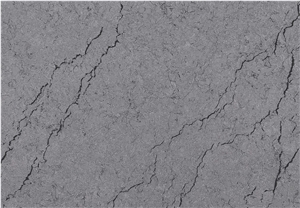 Grey Engineered Quartz Carrara Stone Slab Tile
