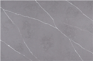 Manmade Grey Artificial Stone Slab From China Factory AQ5146