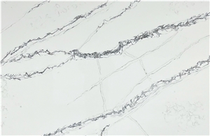 Manmade Quartz Stone Calacatta Artificial Stone Slab