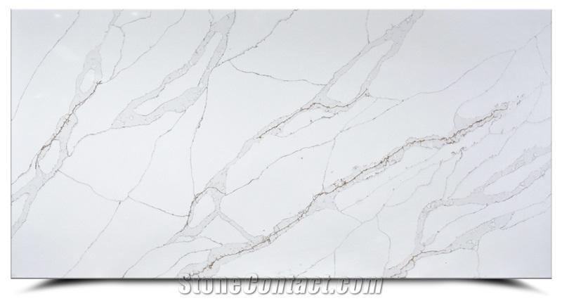 New Design Calacatta Engineered Stone Tiles Slabs AQ6134