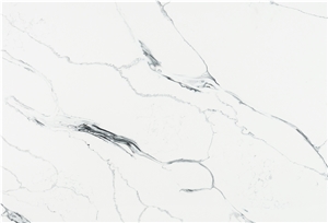 Polished Ice White Quartz Stone Slabs Tiles  AQ902