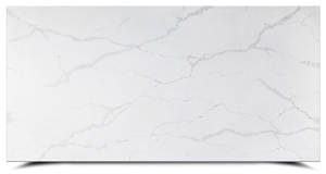 White Polished Calacatta Bianco Quartz Stone Slab AQ6029