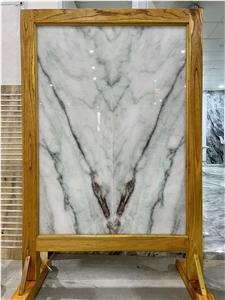 Top Decoration White Marble Slab Luxury